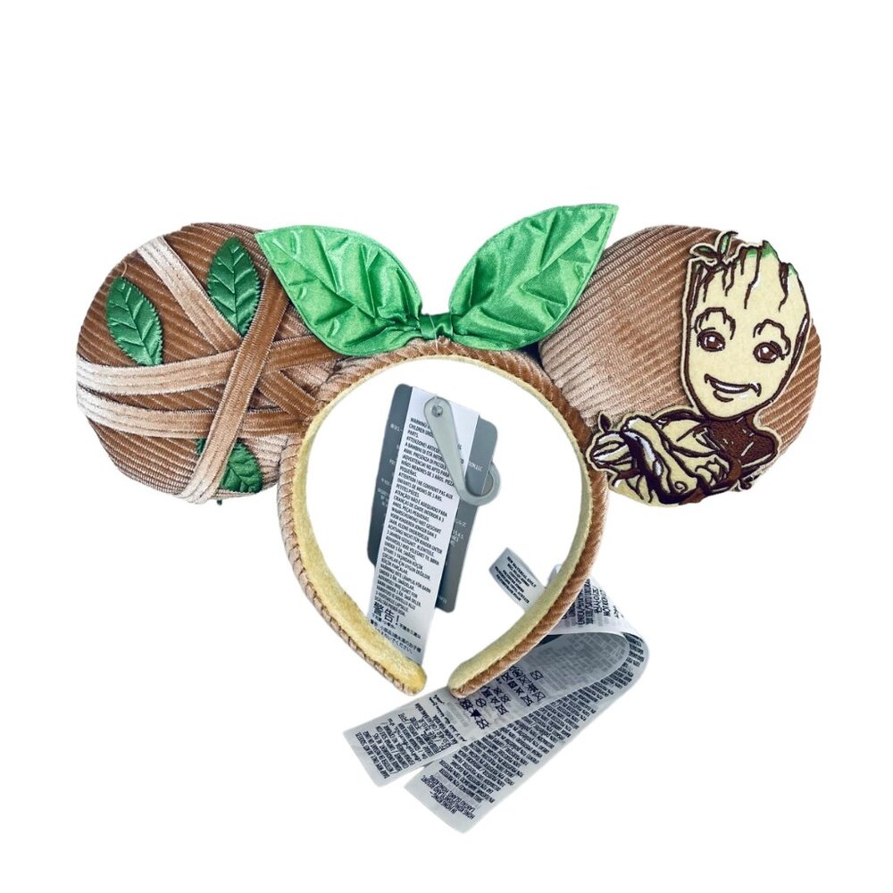 Disney Parks Marvel Guardians of the Galaxy I am Groot Minnie Mouse Ear Headband - Picture 3 of 12